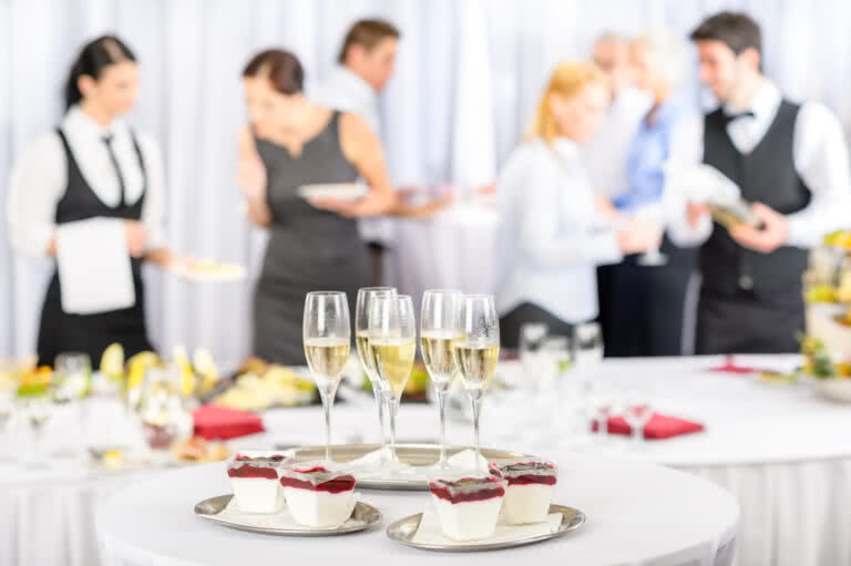 hiring an event caterer